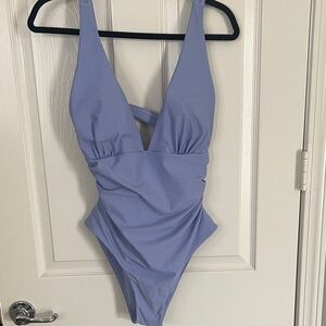 Zaful Lavender One Piece Swimsuit